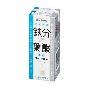 今日の鉄分葉酸飲むヨーグルトの画像