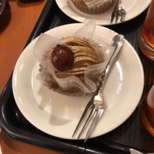 モンブランケーキの写真の画像