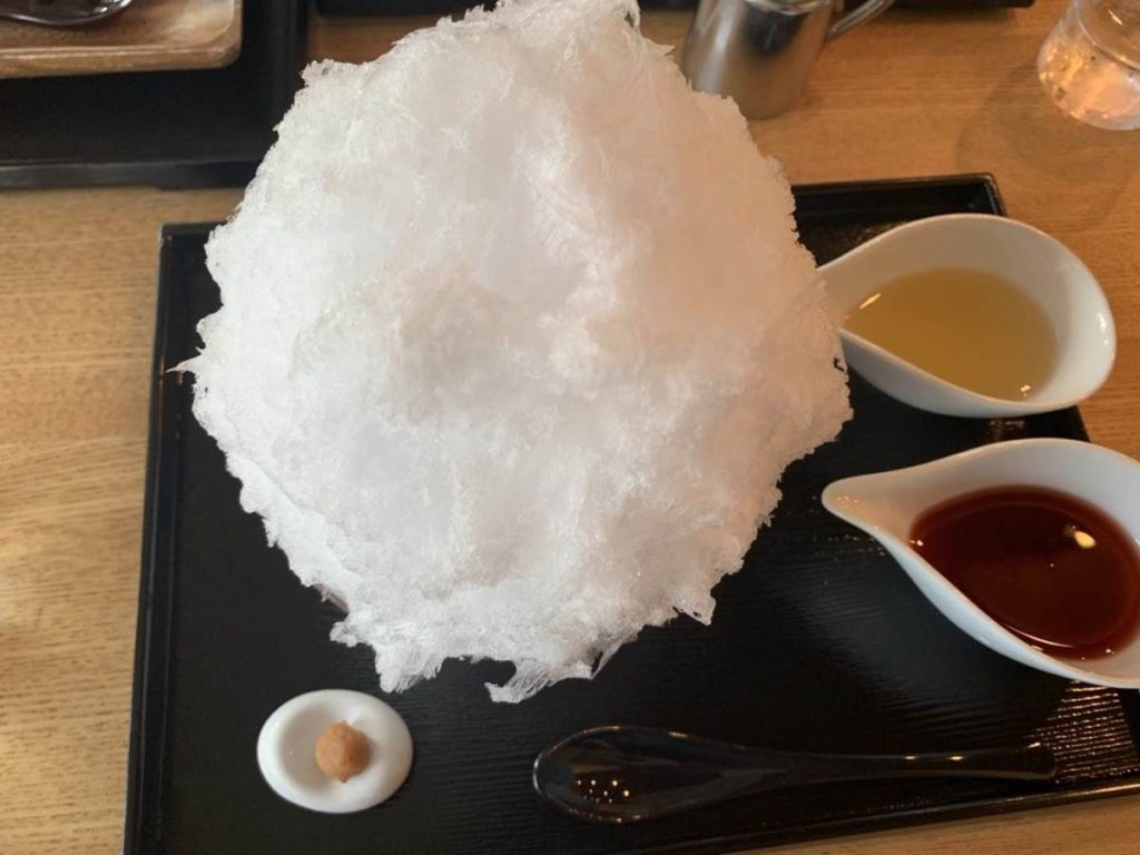 長瀞で食べたふわふわかき氷